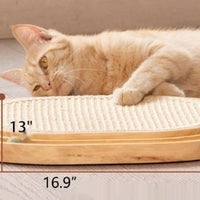 HKM-1502781 Solid Wood Cat Nest for Playful Pets - Minimalist Design
