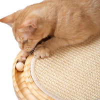 HKM-1502781 Solid Wood Cat Nest for Playful Pets - Minimalist Design