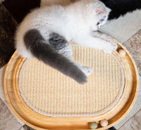 HKM-1502781 Solid Wood Cat Nest for Playful Pets - Minimalist Design