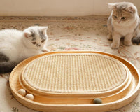 HKM-1502781 Solid Wood Cat Nest for Playful Pets - Minimalist Design