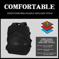 HKM-150355 Large Capacity Waterproof 17 Inch Nylon Laptop Backpack for Students