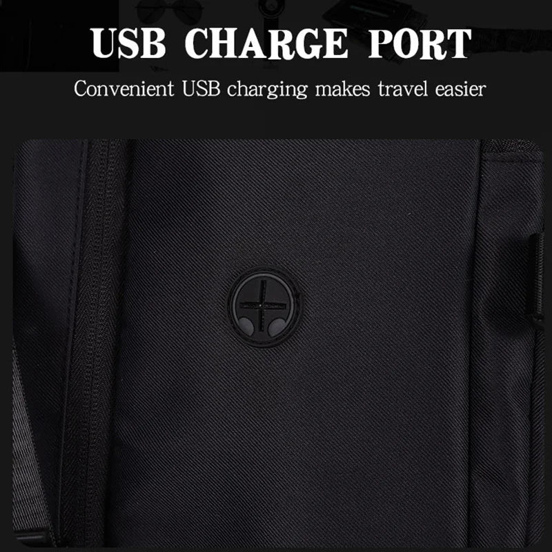 HKM-150355 Large Capacity Waterproof 17 Inch Nylon Laptop Backpack for Students