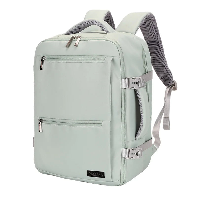 HKM-150355 Large Capacity Waterproof 17 Inch Nylon Laptop Backpack for Students