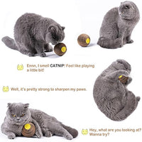 HKM-1504061 Catnip Scratch Ball Toy for Cats - Eco-Friendly Refillable Natural Catnip, Combines Scratching and Playing, Reduces Obesity and Loneliness