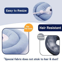 HKM-1504573 Adjustable Elizabethan Collar for Cats and Dogs - Waterproof Recovery Cone for Wound Healing