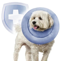 HKM-1504573 Adjustable Elizabethan Collar for Cats and Dogs - Waterproof Recovery Cone for Wound Healing
