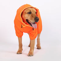 HKM-1504957 Waterproof Reflective Hooded Poncho for Medium and Large Dogs - Available in Black, Fluorescent Green, and Fluorescent Orange