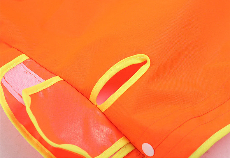 HKM-1504957 Waterproof Reflective Hooded Poncho for Medium and Large Dogs - Available in Black, Fluorescent Green, and Fluorescent Orange