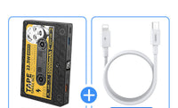 HKM-150675 Ultra-thin Retro Tape Power Bank with Fast Charge - 10000mAh, 22.5W Outputs, Multiple Inputs