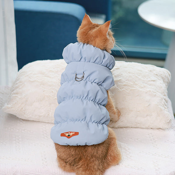HKM-1507005 Warm Cotton Dog Vest with Buckle in Multiple Colors and Sizes