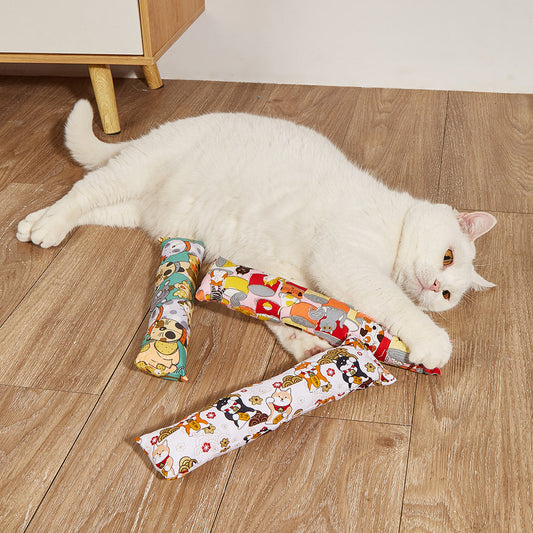 HKM-150739 Creative Catnip Pillow Cat Teaser Toy Cat Pillow Pet Supplies Bite Grinding Claw Cross-border Amazon Hot
