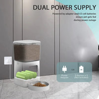 HKM-150739 Smart WiFi Automatic Pet Feeder with 6L Capacity and Integrated Camera
