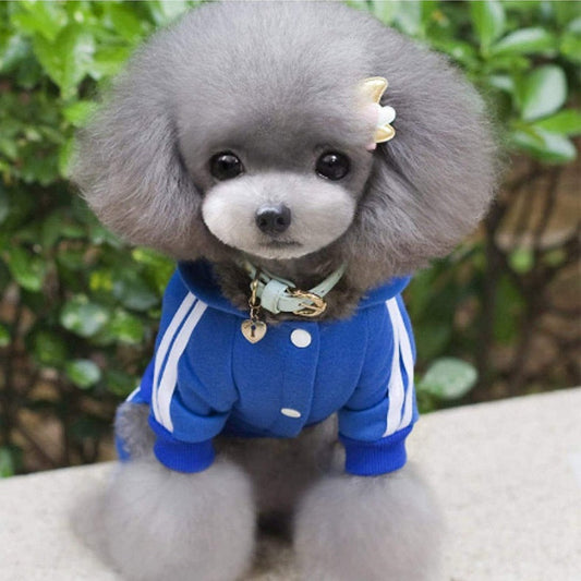 HKM-1507645 Striped Casual Pet Dog Hoodie in Multiple Colors and Sizes