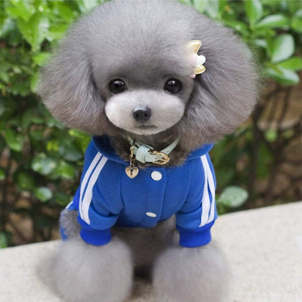 HKM-1507645 Striped Casual Pet Dog Hoodie in Multiple Colors and Sizes