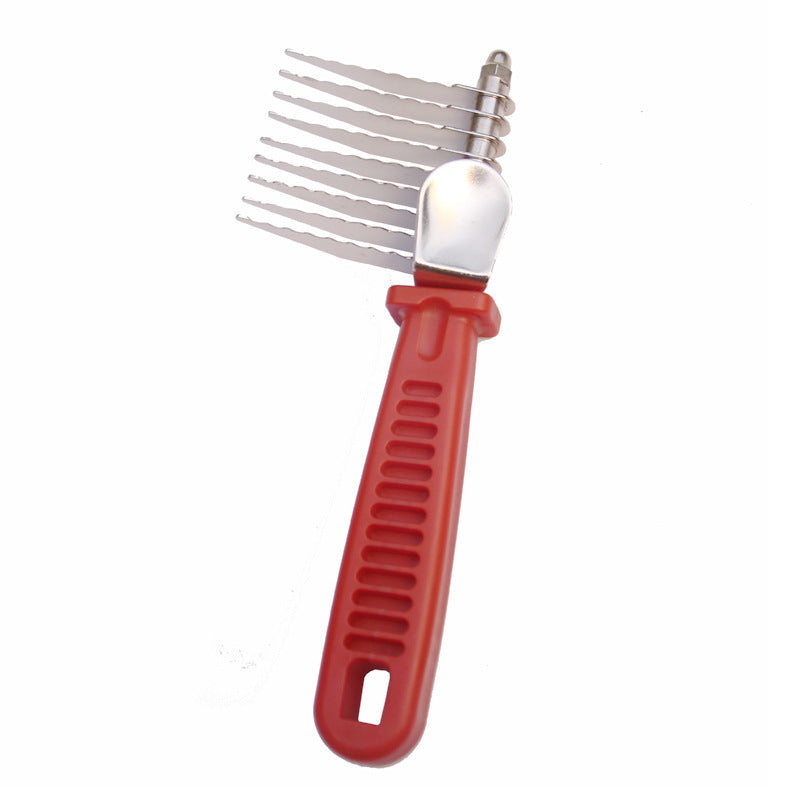 HKM-1508157 Pet Knot Comb - Metal Grooming Tool for Easy Detangling