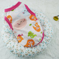 HKM-1508925 Cute Cartoon Dog Vest in Polyester ¨C Multiple Designs: Dinosaur World, Crown Dinosaur, Mermaid, Sizes XS to XL