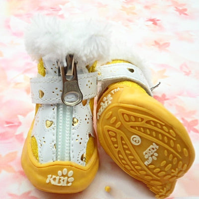HKM-1509181 Comfortable Pet Sneakers in Yellow, Red, or Pink - Sizes 1 to 5 for Dogs