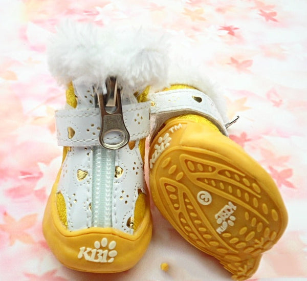 HKM-1509181 Comfortable Pet Sneakers in Yellow, Red, or Pink - Sizes 1 to 5 for Dogs