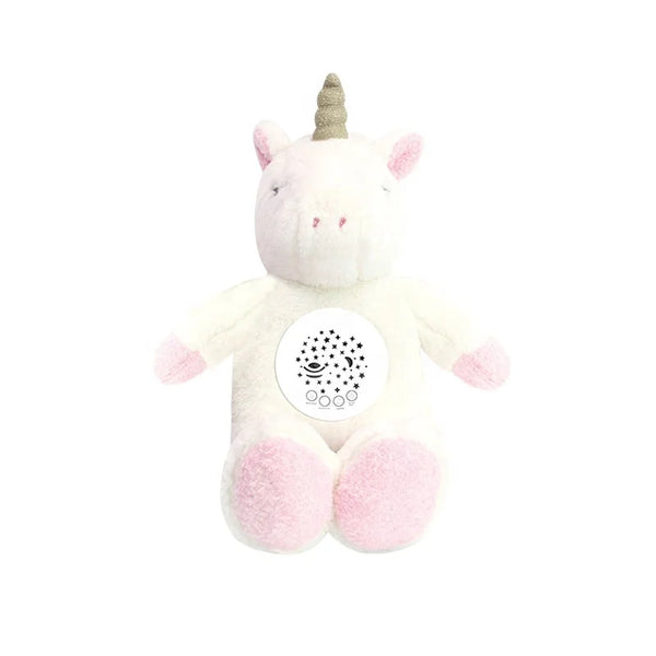HKM-150931 Exquisite Light Music Projection Unicorn and Bunny Plush Toys for Kids