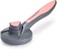 HKM-1509821 Self-Cleaning Slicker Brush for Cats and Dogs with Long or Short Hair, Detangling and Massaging Grooming Tool