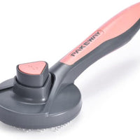 HKM-1509821 Self-Cleaning Slicker Brush for Cats and Dogs with Long or Short Hair, Detangling and Massaging Grooming Tool