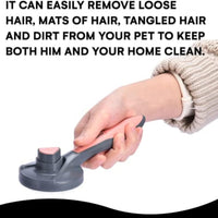HKM-1509821 Self-Cleaning Slicker Brush for Cats and Dogs with Long or Short Hair, Detangling and Massaging Grooming Tool