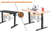 HKM-150995 Electric Adjustable Ergonomic Computer Desk for Gaming and Office Use, Black