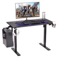 HKM-150995 Electric Adjustable Ergonomic Computer Desk for Gaming and Office Use, Black