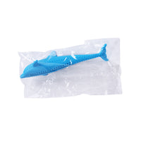 HKM-1510973 Catnip Silicone Fish Molar Stick for Dental Care and Stress Relief - 16x2.5cm