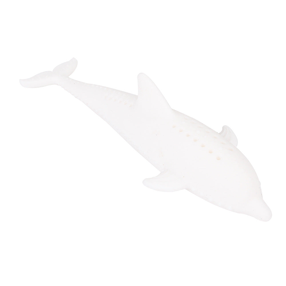 HKM-1510973 Catnip Silicone Fish Molar Stick for Dental Care and Stress Relief - 16x2.5cm