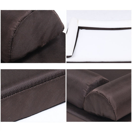 HKM-1512381 All-Weather Removable & Washable Dog Bed, Medium Size 75x60x11cm with Sponge Cushion and Pillow