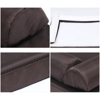 HKM-1512381 All-Weather Removable & Washable Dog Bed, Medium Size 75x60x11cm with Sponge Cushion and Pillow