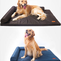 HKM-1512381 All-Weather Removable & Washable Dog Bed, Medium Size 75x60x11cm with Sponge Cushion and Pillow