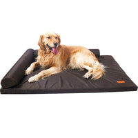 HKM-1512381 All-Weather Removable & Washable Dog Bed, Medium Size 75x60x11cm with Sponge Cushion and Pillow