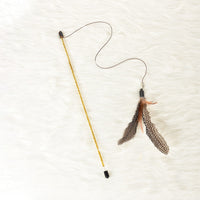 HKM-1513149 Interactive Feather Cat Toy on a Stick for Engaging Playtime
