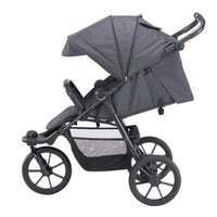 HKM-151315 All-Terrain 3-Wheel Baby Stroller with Easy One-Hand Fold and In-Seat Suspension