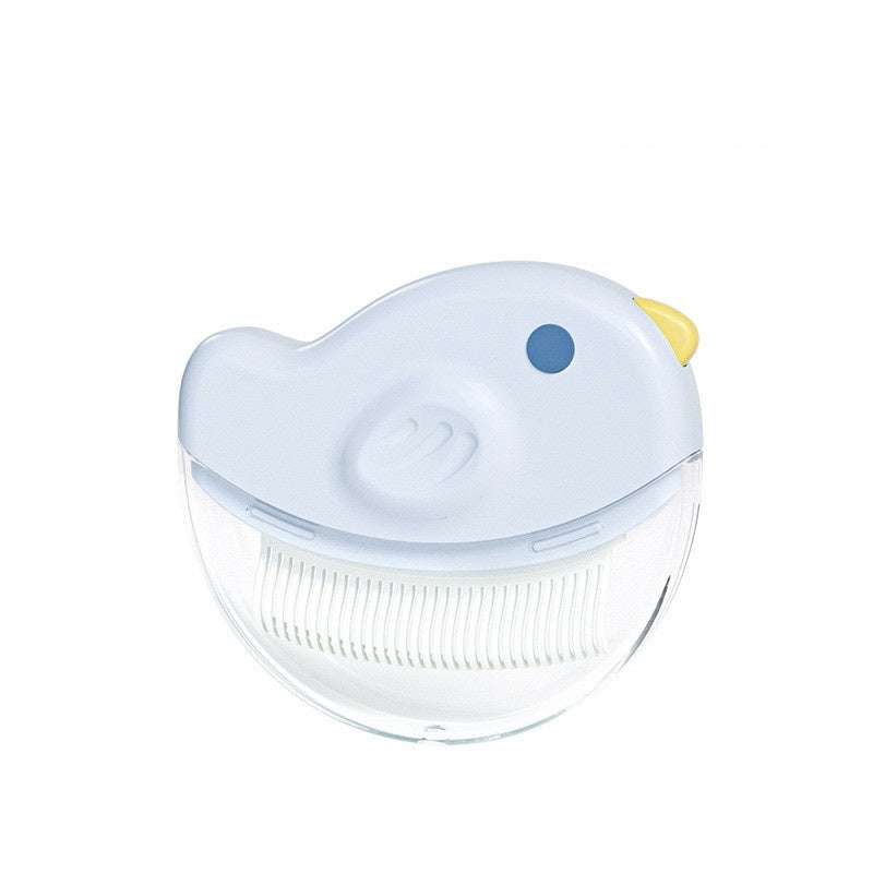 HKM-1513917 Deep Hair Removal & Massage Pet Comb for Cats - Milky White and Baby Blue