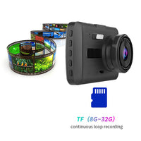 HKM-151443 1080P Dual Lens Car Dash Cam with Loop Recording and Night Vision