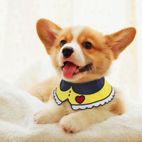 HKM-1515709 Cute Pet Scarf Collar for Small Dogs and Cats, Size S/L (20-40cm)
