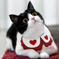 HKM-1515709 Cute Pet Scarf Collar for Small Dogs and Cats, Size S/L (20-40cm)