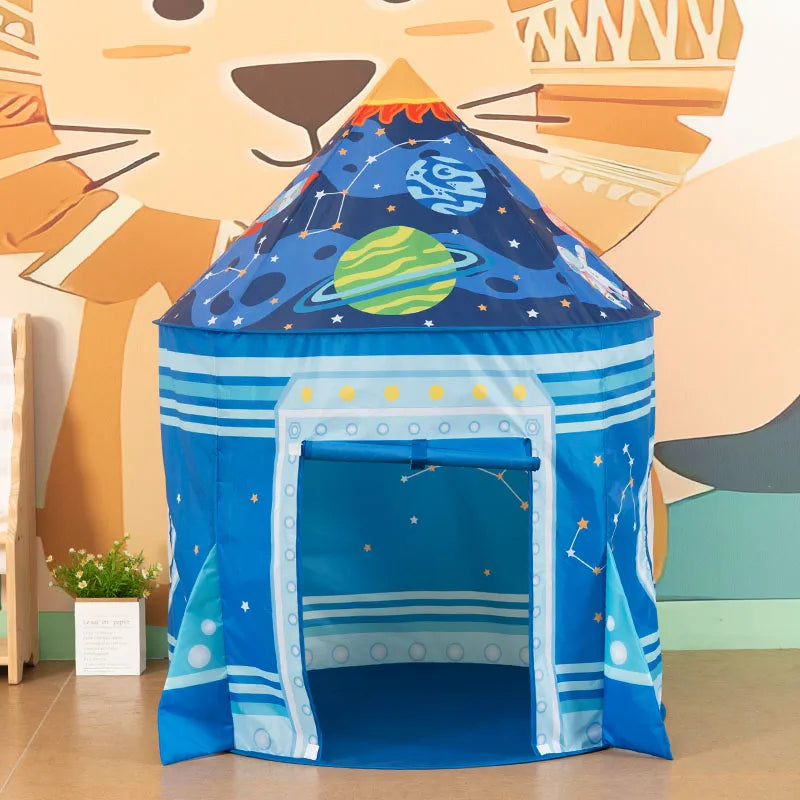 HKM-151571 Pink and Blue Princess Castle Tent for Indoor and Outdoor Play