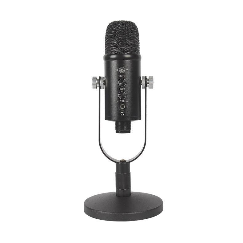 HKM-151635 Condenser Microphone for Live Streaming and Recording with USB Connection and Accessories