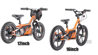 HKM-151699 Kids' 16-Inch Electric Balance Bike with Steel Fork and Disc Brake, 2-Speed, 350W Motor, for Ages 5+