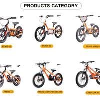 HKM-151699 Kids' 16-Inch Electric Balance Bike with Steel Fork and Disc Brake, 2-Speed, 350W Motor, for Ages 5+