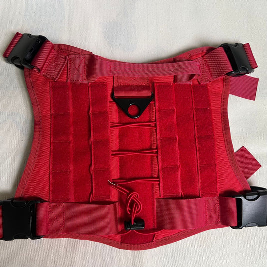 HKM-1517373 Tactical Camouflage Dog Vest for Outdoor Activities - Durable Polyester Pet Clothing in Multiple Sizes and Colors