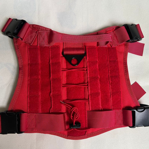 HKM-1517373 Tactical Camouflage Dog Vest for Outdoor Activities - Durable Polyester Pet Clothing in Multiple Sizes and Colors