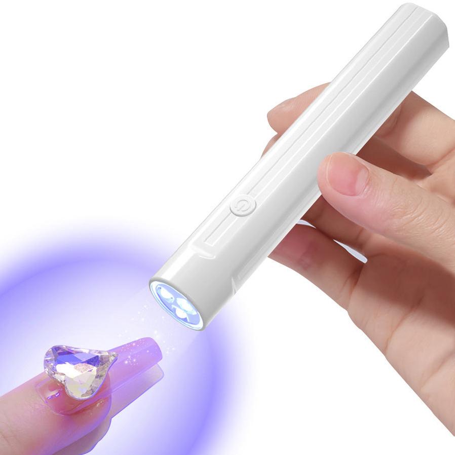 HKM-151763 Portable Handheld Manicure Phototherapy Lamp with Three White LED Lights