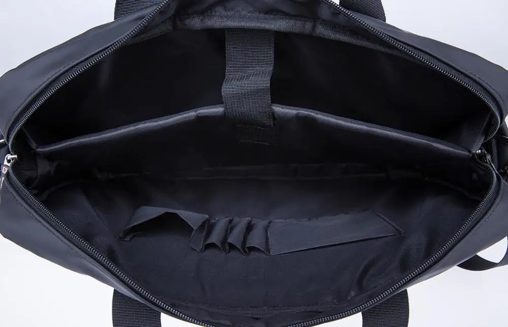 HKM-151827 Nylon Business Briefcase for Men - Professional Conference Document Bag