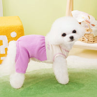 HKM-1518653 Casual Personalized Puppy Pajamas in Orange, Gray, and Purple for Dogs