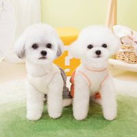 HKM-1518653 Casual Personalized Puppy Pajamas in Orange, Gray, and Purple for Dogs